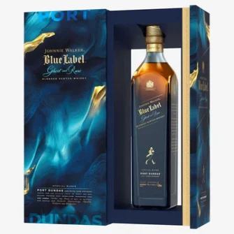 Rượu Johnnie Walker Blue Label Blended Scotch Whisky Ghost and Rare - Special Blend Port Dundas 43.8% 750ml 03x01